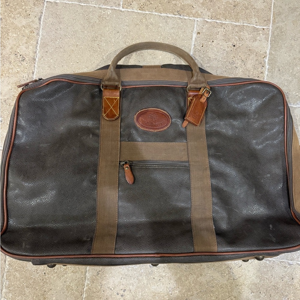 Mulberry vintage travel suitcase